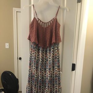 Super Cute Sheer Maxi Dress with back cutouts